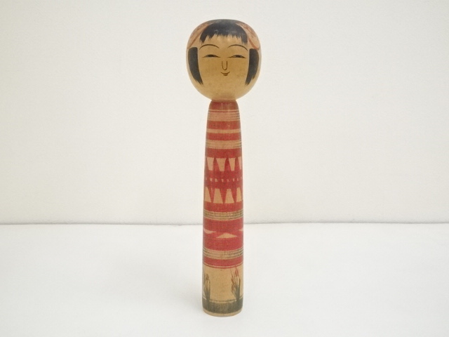 TRADITIONAL JAPANESE CRAFT / KOKESHI DOLL (27.7 cm)/ ARTISAN WORK